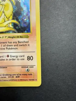 Pokemon Cards: Base Set 1st Edition Holo Rare: Ninetails 12/102 - Image 4