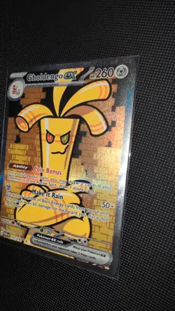Pokemon TCG Gholdengo EX 252/182 SV04 Paradox Rift Holo Card - Image 3