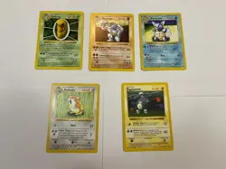 Shadowless Pokemon Card Base Set Lot Raticate Magnemite Machoke Wartortle Kakuna - Image 1