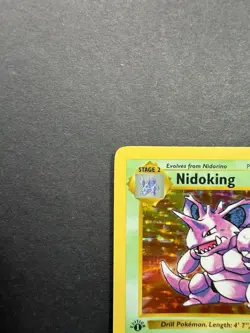 Pokemon Cards: Base Set 1st Edition Rare Holo: Nidoking 11/102 - Image 2