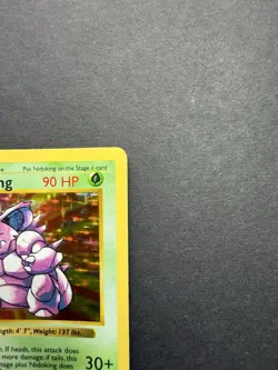 Pokemon Cards: Base Set 1st Edition Rare Holo: Nidoking 11/102 - Image 3