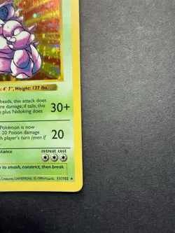 Pokemon Cards: Base Set 1st Edition Rare Holo: Nidoking 11/102 - Image 4