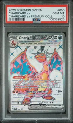 PSA 10 GEM MINT Charizard EX 056 SV Black Star Promo Pokemon Card - Image 1