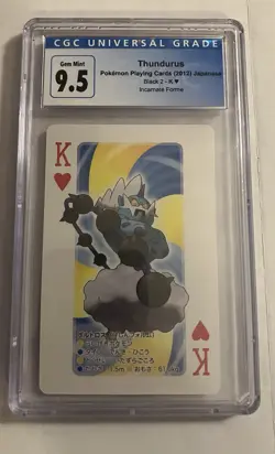 2012 Pokemon Thundurus White 2 King of Hearts Playing Cards Japanese CGC 9.5 - Image 1