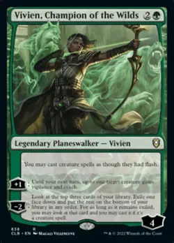 x1 Vivien, Champion of the Wilds - Deck Exclusive R MTG Commander Legends: Battl - Image 1
