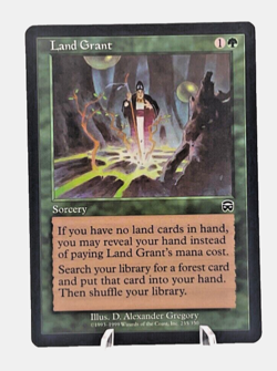 Land Grant 255/350-Mercadian Masques 1999-Vintage Magic The Gathering-Regular NM - Image 1
