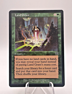 Land Grant 255/350-Mercadian Masques 1999-Vintage Magic The Gathering-Regular NM - Image 2
