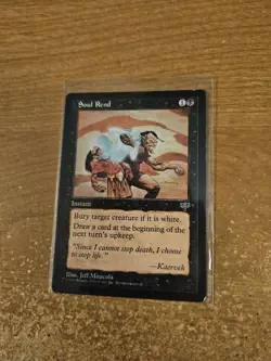 MAGIC THE GATHERING MIRAGE UNCOMMON SOUL REND MODERATELY PLAYED - Image 1