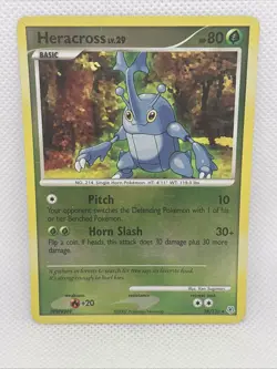 Pokemon HERACROSS 28/130 Reverse Holo (2007 Diamond and Pearl) LP/Light Play - Image 1