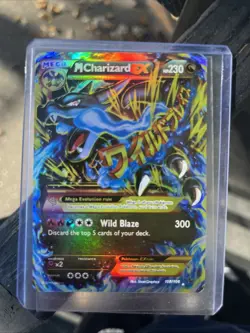Mega Charizard EX 107/106 Secret Rare XY Flashfire 2014 - Wild Blaze Pokemon Crd - Image 1