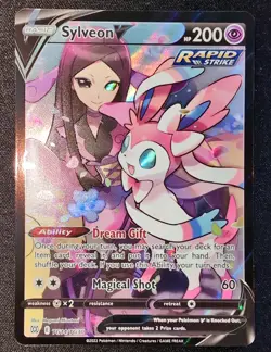 Sylveon v TG14/TG30 Trainer Gallery Ultra Rare Brilliant Stars Pokemon TCG - Image 1