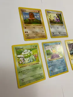 Shadowless Pokemon Base Set Lot Bulbasaur Squirtle Voltorb Rattata Diglett - Image 2