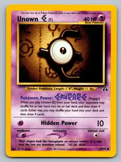 Pokemon TCG Neo Discovery Unown [E] #67 - Image 1