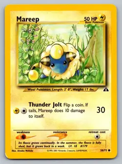 Pokemon TCG Neo Discovery Mareep #58 - Image 1