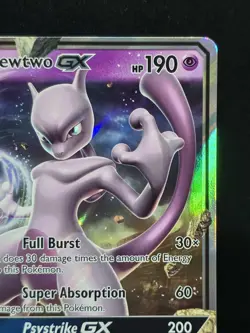 Pokemon Mewtwo GX 39/73 Ultra Rare Full Art Holo Shining Legends Near Mint - Image 3