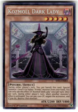 YUGIOH! Kozmoll Dark Lady - SHVI-EN083 - Secret Rare NM 1st Edition - Image 1