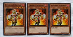 3X Elemental HERO Heat - LCGX-EN037 - Common - Unlimited Edition Lightly Played - Image 1
