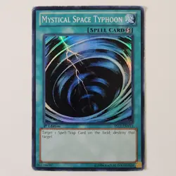 Mystical Space Typhoon - YS13-ENV12 - HP/DMG - Super Rare - 1st ed - Yugioh - Image 1