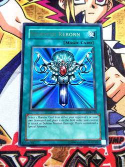 Monster Reborn lob-118 Unltd Ed (MINT) Ultra Rare Yu-Gi-Oh! - Image 1