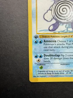 Pokemon Cards: Base Set 1st Edition Uncommon: Poliwhirl 38/102 - Image 5