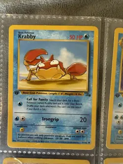 Pokemon Card Lot 1st Editions And Basic Charizard Meowth Krabby - Image 2