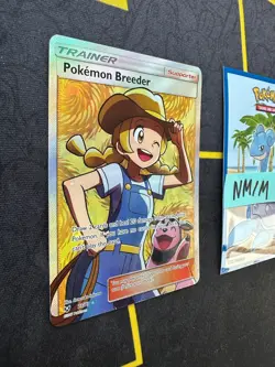 Pokemon Card Pokemon Breeder Shining Legends Full Art 73/73 313 💎NM💎 - Image 3