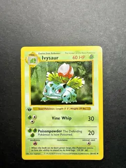 Pokemon Cards: Base Set 1st Edition Uncommon: Ivysaur 30/102 - Image 1