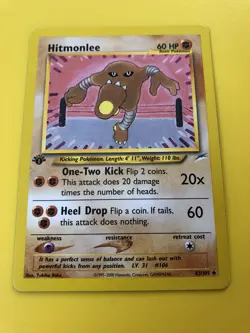 Hitmonlee 42/105 1st Edition - Neo Destiny - Pokemon Card - Image 2