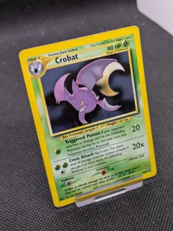 Pokemon Card Crobat 4/64 Neo Revelation Set Holo Rare Played - Image 2