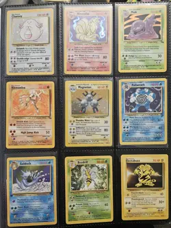 Pokemon Card Vintage Binder Lot 99 Cards Base Set Base Set 2 Fossil LP-HP - Image 1
