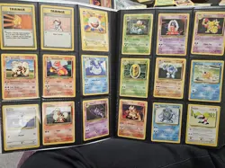 Pokemon Card Vintage Binder Lot 99 Cards Base Set Base Set 2 Fossil LP-HP - Image 2