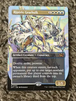 Riptide Gearhulk (Borderless) Aetherdrift Regular Magic The Gathering Mint Card - Image 1