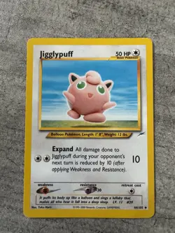 Pokemon Card Jigglypuff Neo Destiny Uncommon 44/105 - LP+ - Image 1