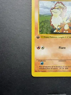 Pokemon Cards: Base Set 1st Edition Uncommon: Growlithe 28/102 - Image 5