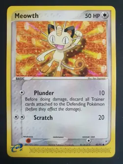 Meowth 42/95 - Team Magma vs Team Aqua Set - Pokemon Card - Near Mint Condition - Image 1