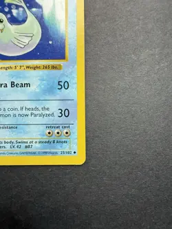 Pokemon Cards: Base Set 1st Edition Uncommon: Dewgong 25/102 - Image 4