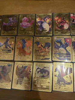 Pokemon Card Gold Fan Art & Black Fan Art Lot Over 40 Cards Charizard Pikachu - Image 4