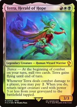 Terra, Herald of Hope Commander: Final Fantasy Foil MTG Magic the Gathering - Image 1