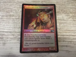 1x FOIL Prodigal Pyromancer - M10 2010 - NM/EX - German - MTG Direct Damage - Image 1