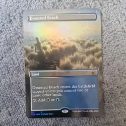 MTG - Deserted Beach Foil Borderless Art Innistrad: Midnight Hunt - Image 1