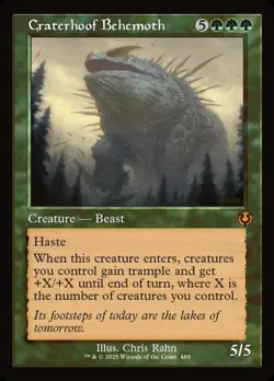 [1x] Craterhoof Behemoth - Foil - Retro Frame Near Mint, English Innistrad Remas - Image 1