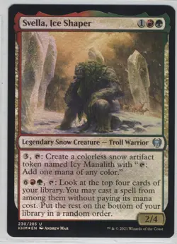 Magic the Gathering Svella, Ice Shaper Kaldheim Foil x1 MTG Free Shipping! - Image 1