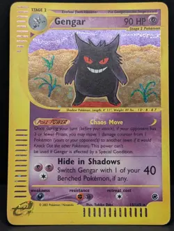 Gengar 013/165 Expedition Base Set Holo Rare Pokemon TCG Nintendo LP - Image 3