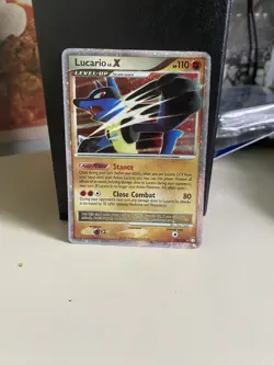 Pokemon TCG Lucario LVL X 122/123 Holo Mysterious Treasures - Image 1