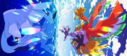 Anime Pokemon Lugia Ho Oh Water Bubbles Gaming Mat Desk 6842 - Image 1