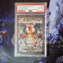 Pokemon Charizard EX Sir Obsidian Flames 223/197 Full Art Secret Rare PSA 10 - Image 1