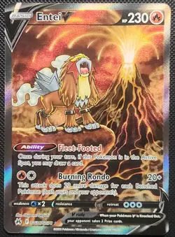 Entei V GG36/GG70 Crown Zenith: Galarian Gallery Pokemon TCG NM - Image 2