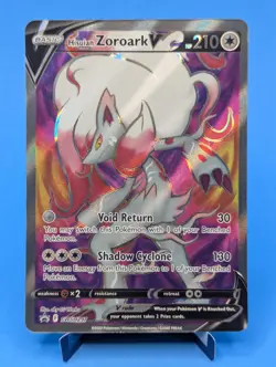 Hisuian Zoroark V SWSH297 Pokemon TCG 2022 Black Star Promo Holo Near Mint - Image 1