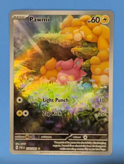 Pawmi 226/091 Pokemon TCG Illustration Rare SV: Paldean Fates Near Mint - Image 1