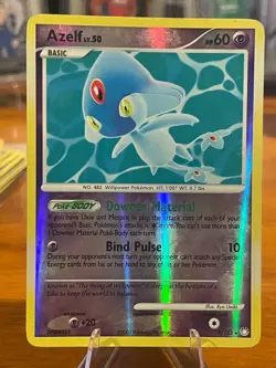 2007 Pokemon Diamond & Pearl Mysterious Treasures Azelf 4/123 Rare Reverse Holo - Image 1